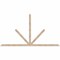 Ekena Millwork Saratoga Smooth Timber Gable Bracket, Douglas Fir, 108"W x 58"H x 1 1/2"D x 3 1/2"F, 13/12 Pitch GBW108X58X0204SAR00SDF - alternate 1